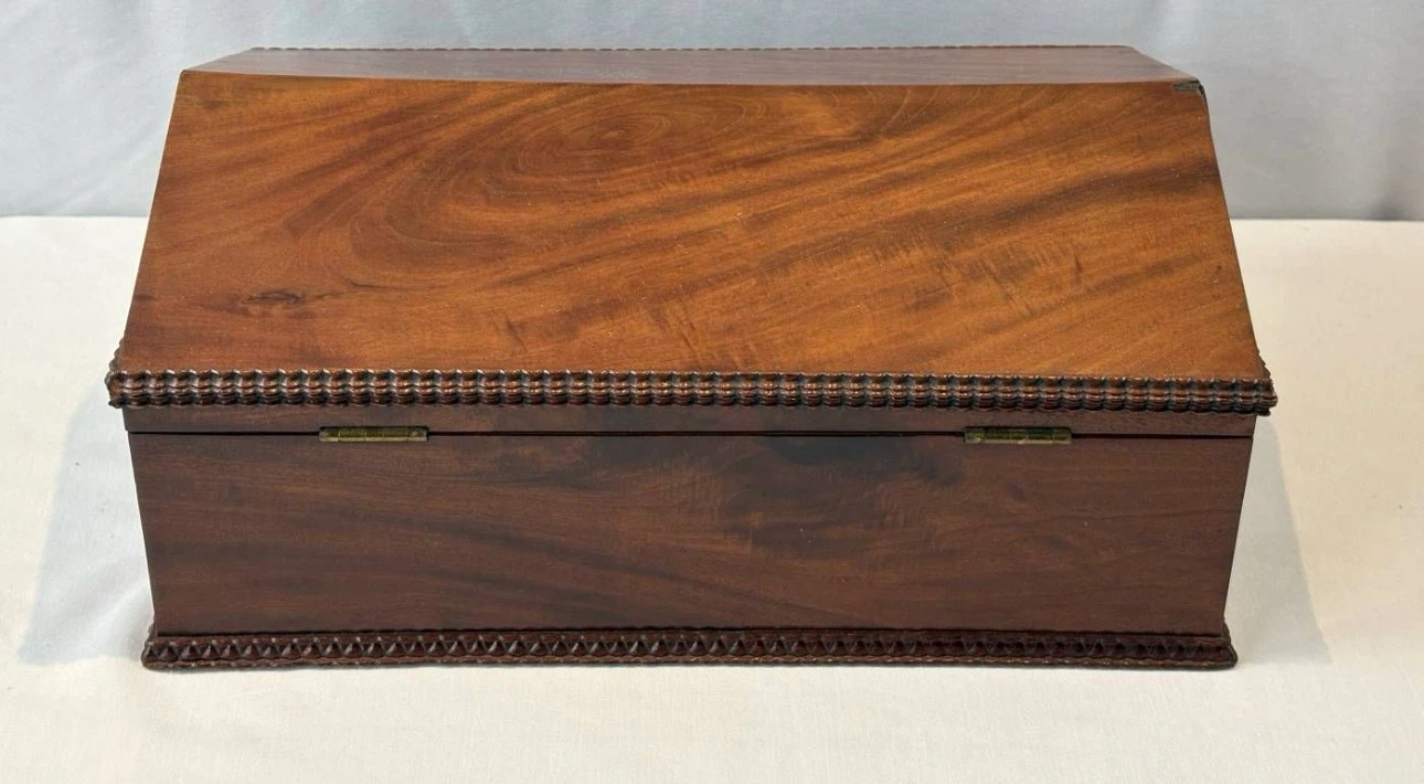 Antique Wooden Tea Box - photo 2