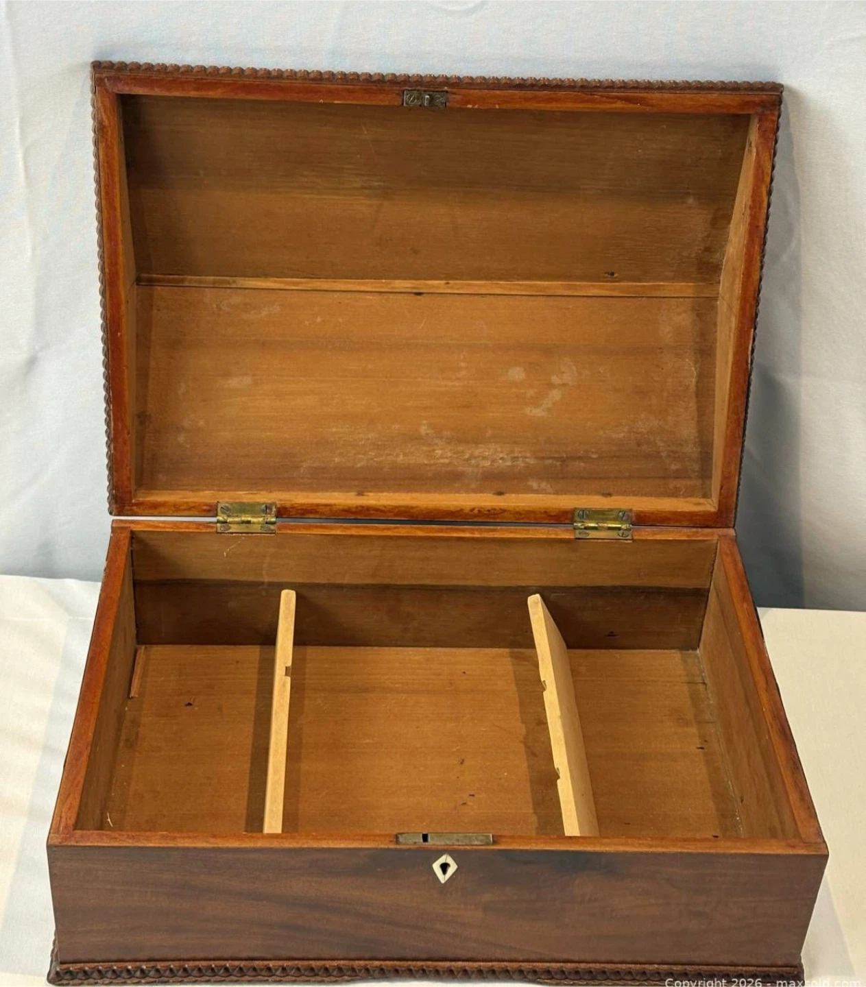 Antique Wooden Tea Box - photo 3