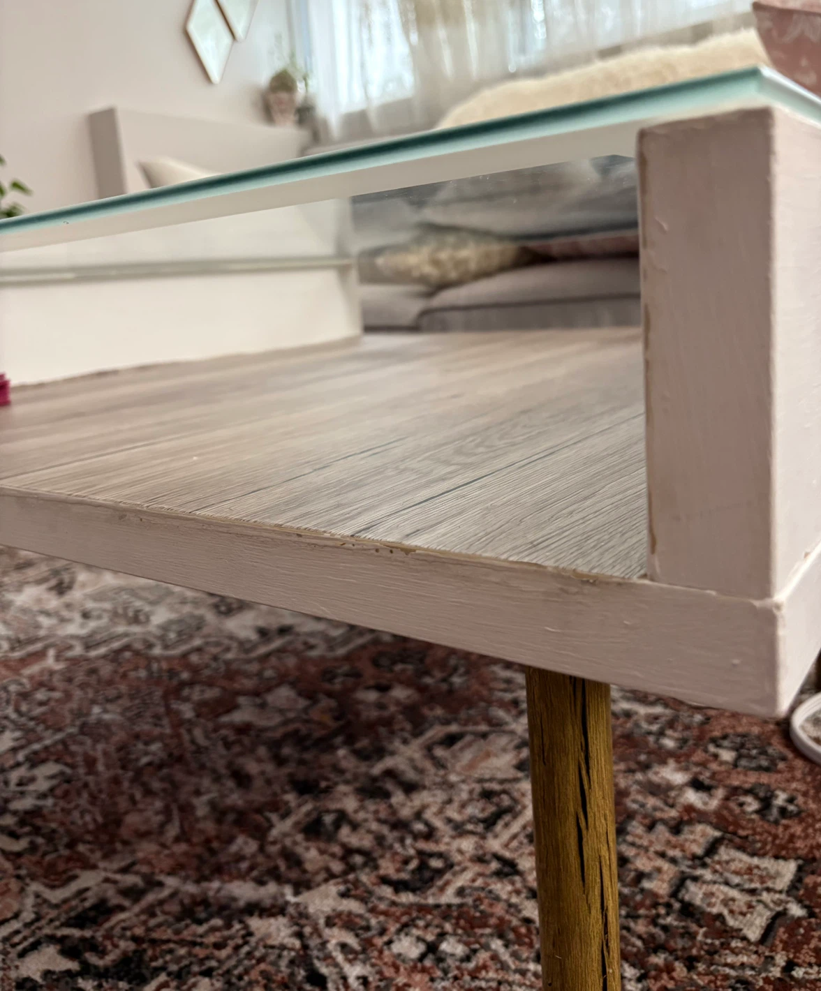 IKEA Coffee Table with Glass Top. - photo 3