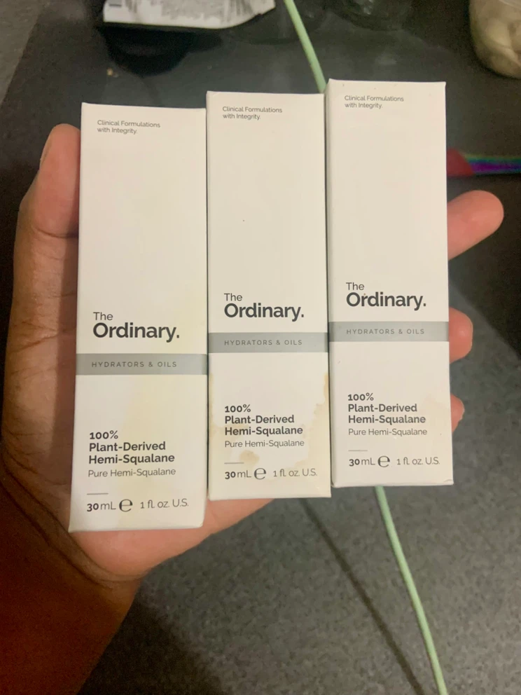 The Ordinary 100% Plant-Derived Hemi-Squalane (3 Pack)