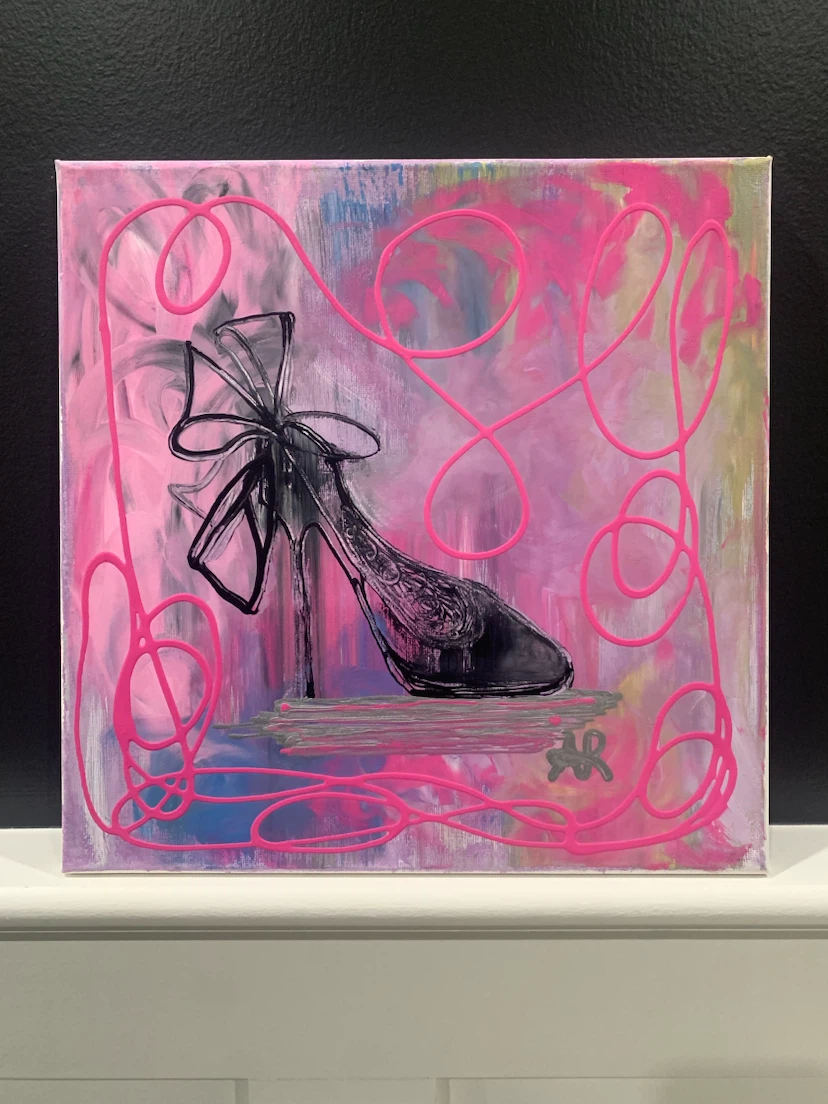 Original Abstract Art on Canvas - High Heel