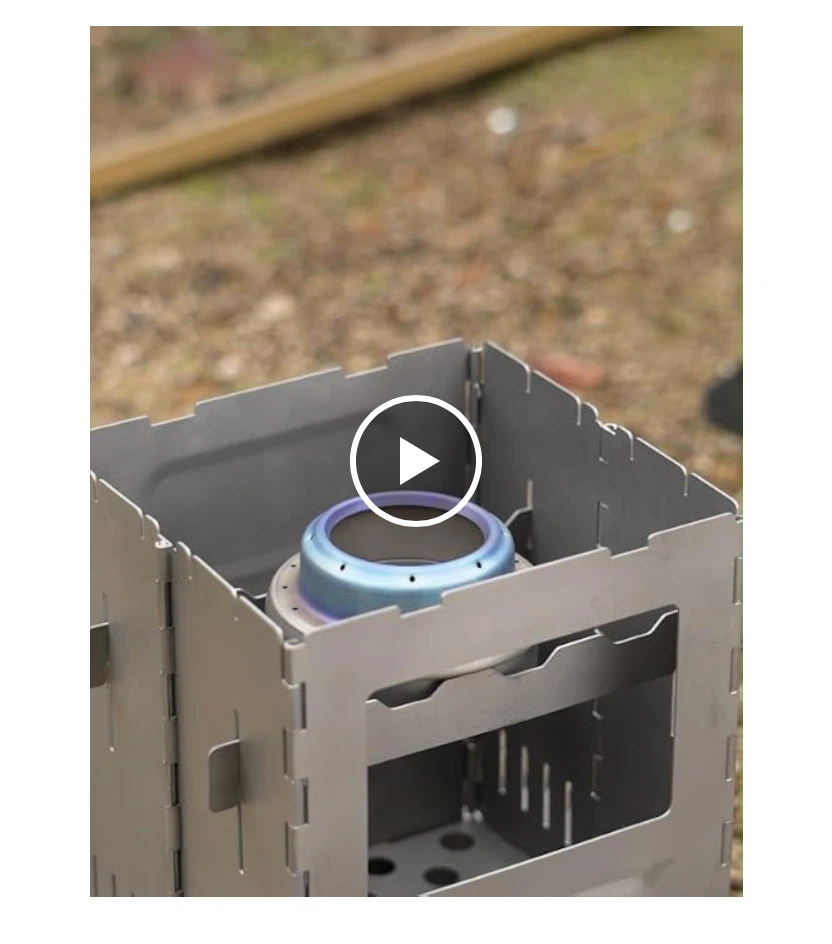 Camping Titanium Folding Wood Stove - photo 4
