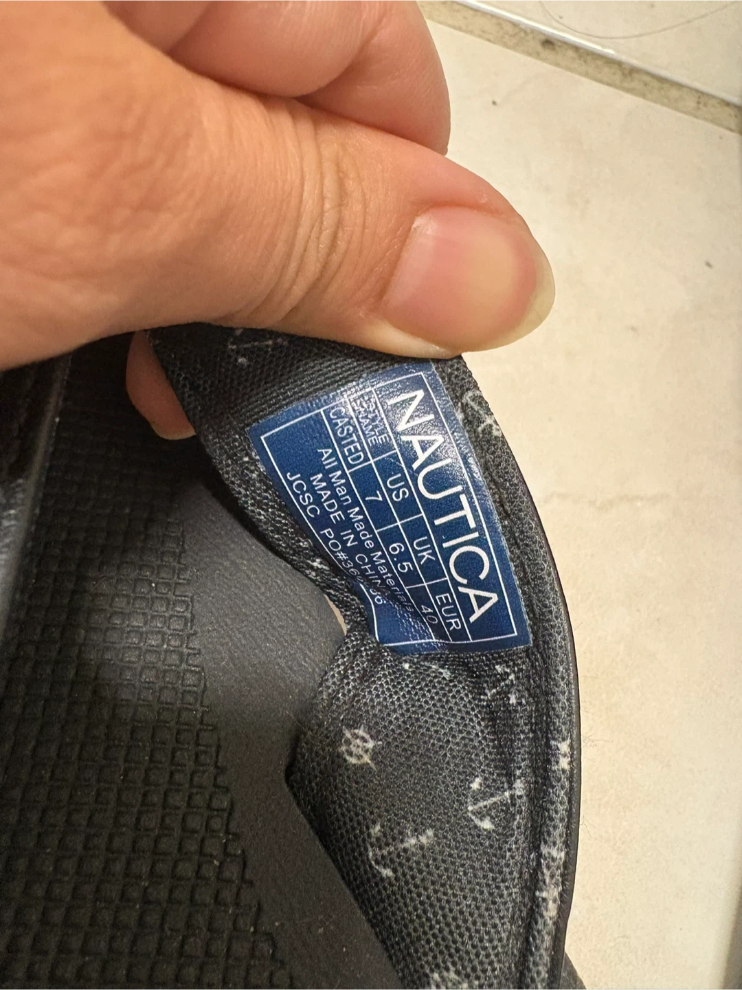 Nautica Black Flip Flop Sandals - photo 2