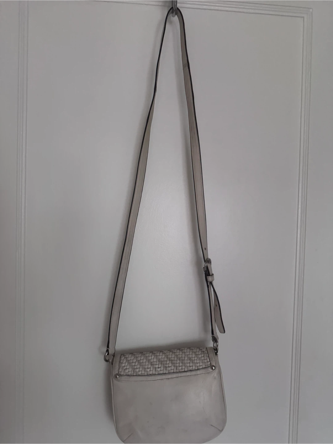 Coach White Woven Leather Crossbody Bag - photo 3