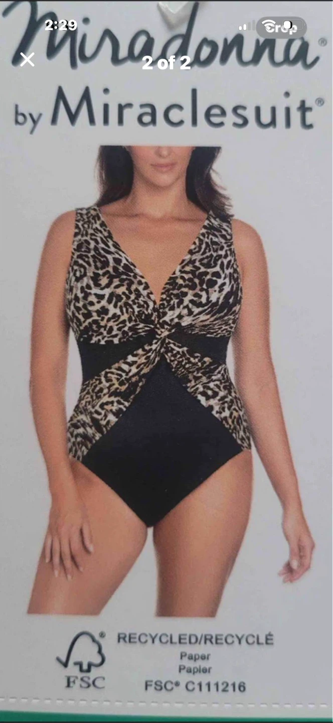 NEW Sz 10 Miracle Swimsuit by Miradonna - photo 2