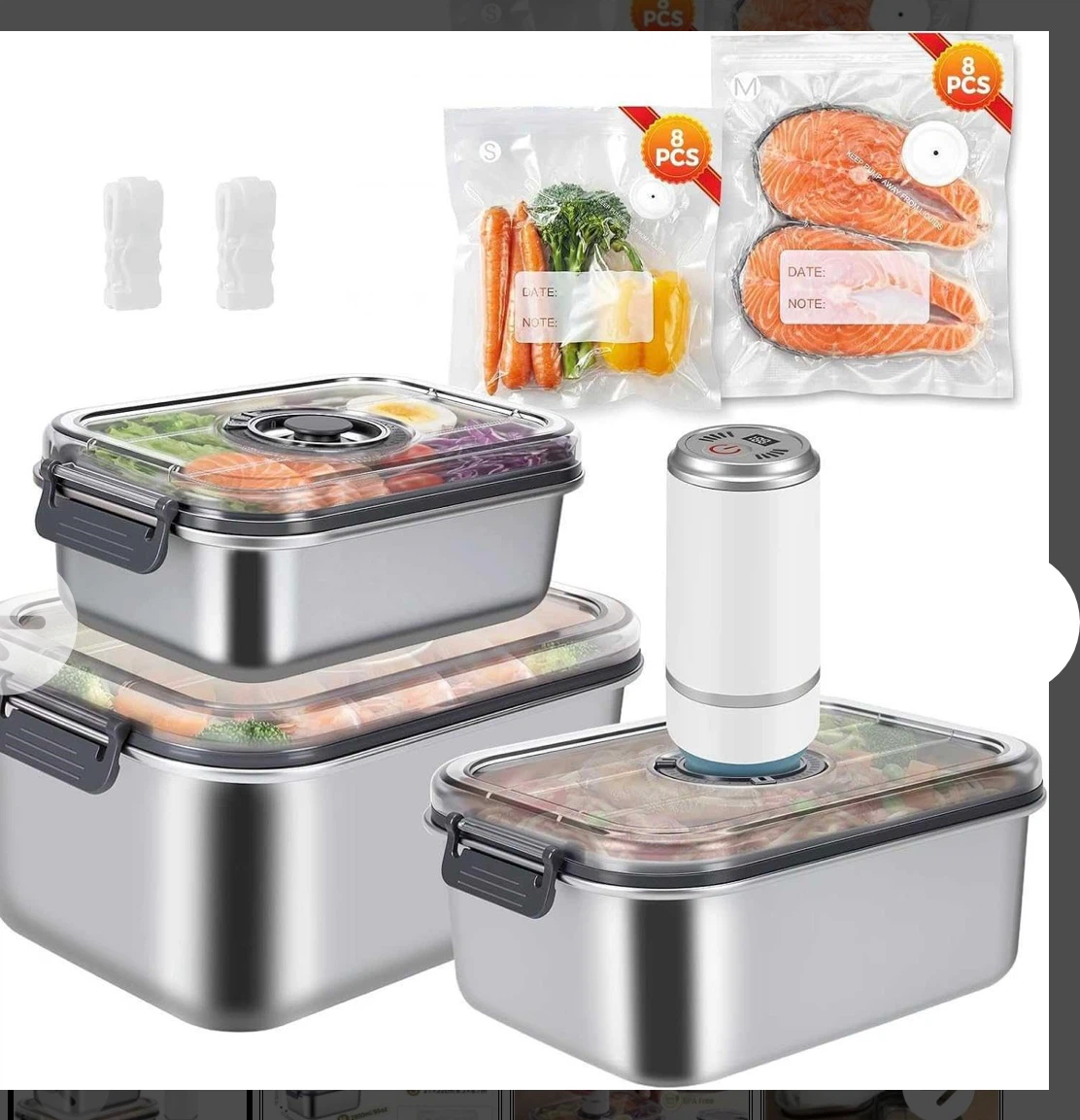 Seal Meal Saver Vacuum Container Set