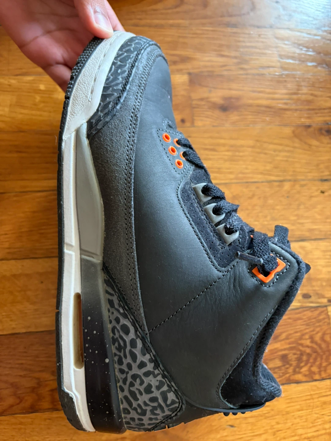 Air Jordan 3 Retro GS "Orange Cement" Black - photo 3