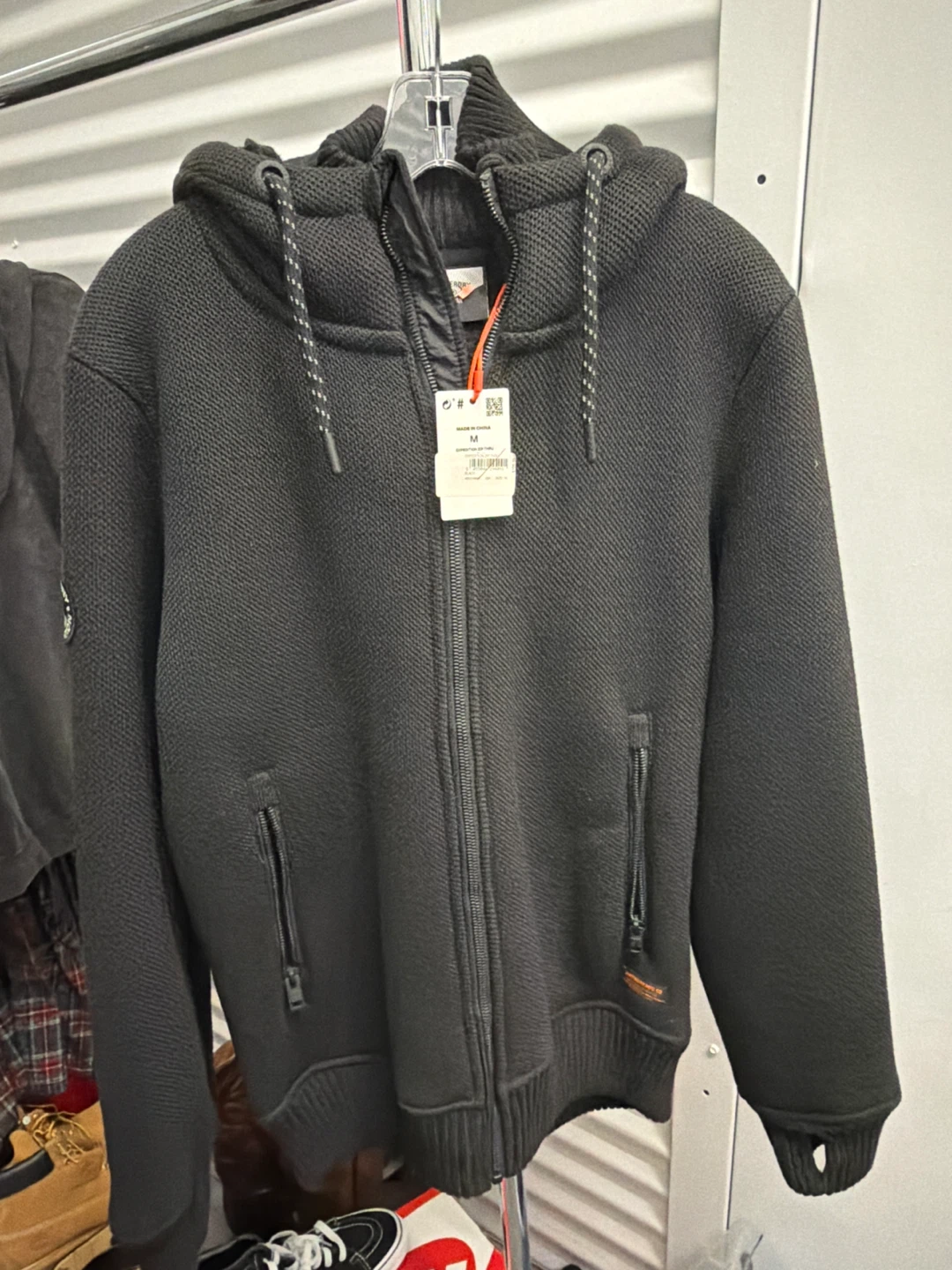 Expedition Zip Thru Black Hoodie - Size M