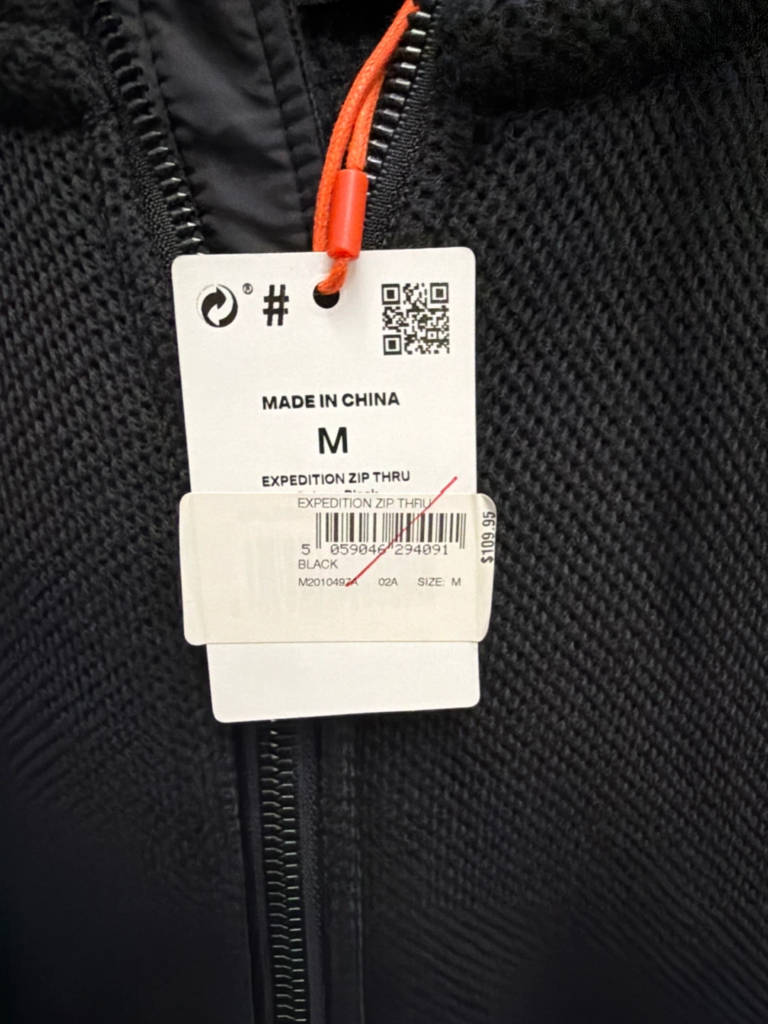 Expedition Zip Thru Black Hoodie - Size M - photo 2