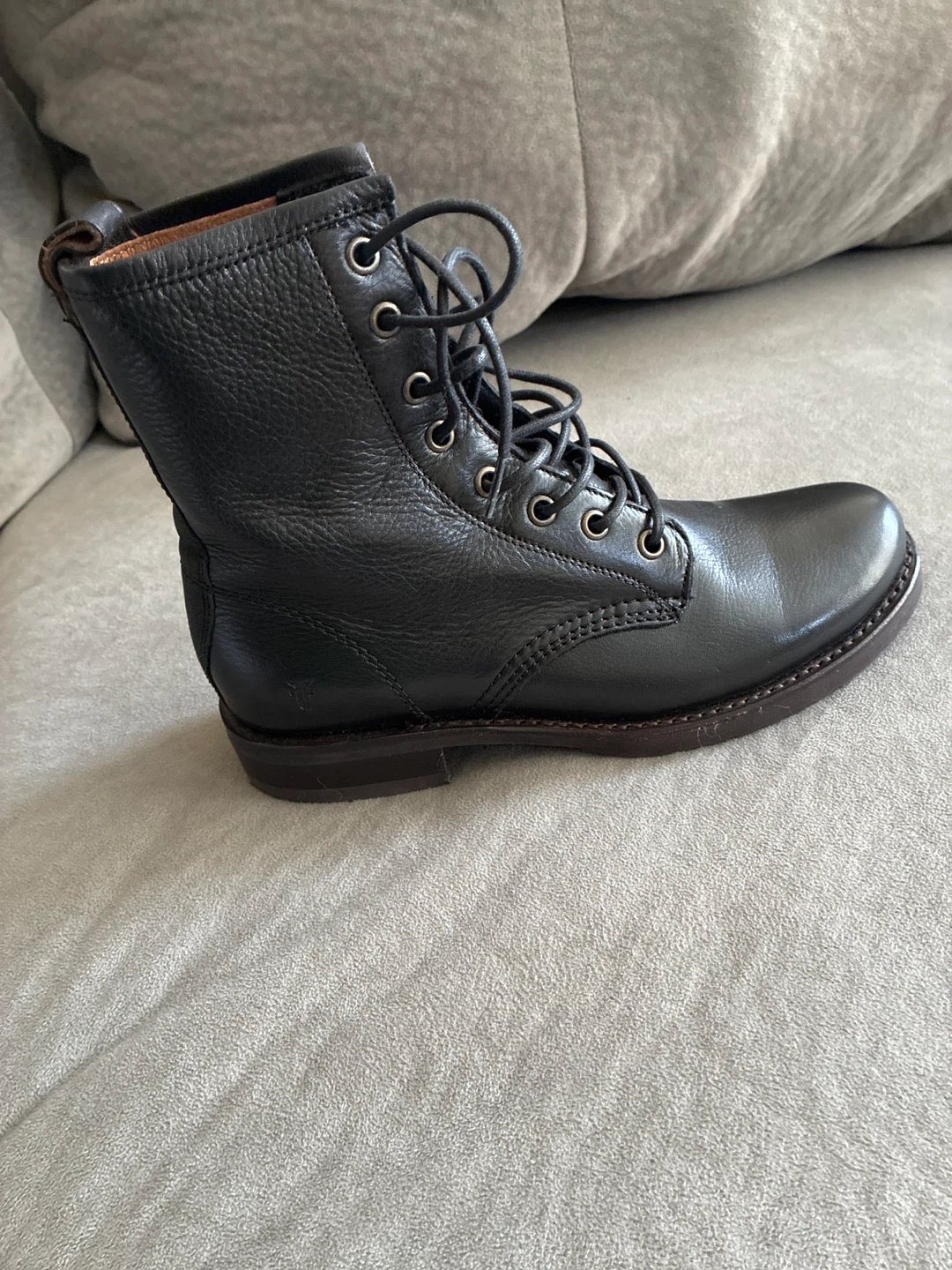 Leather Veronica Combat boot leather FRYE