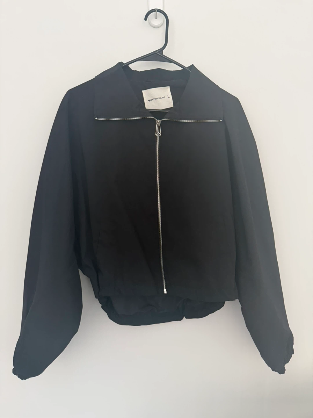 TOFFELING Black Bomber Jacket