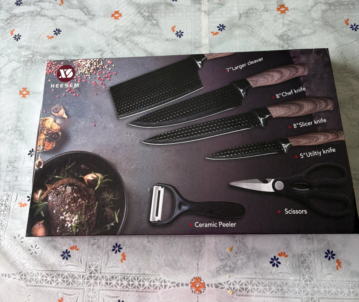 HEESEM 6-Piece Kitchen Knife Set