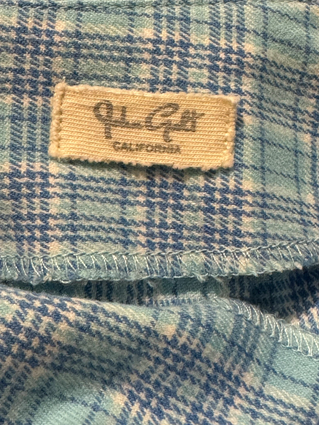 J. Galt Blue Plaid Mini Skirt