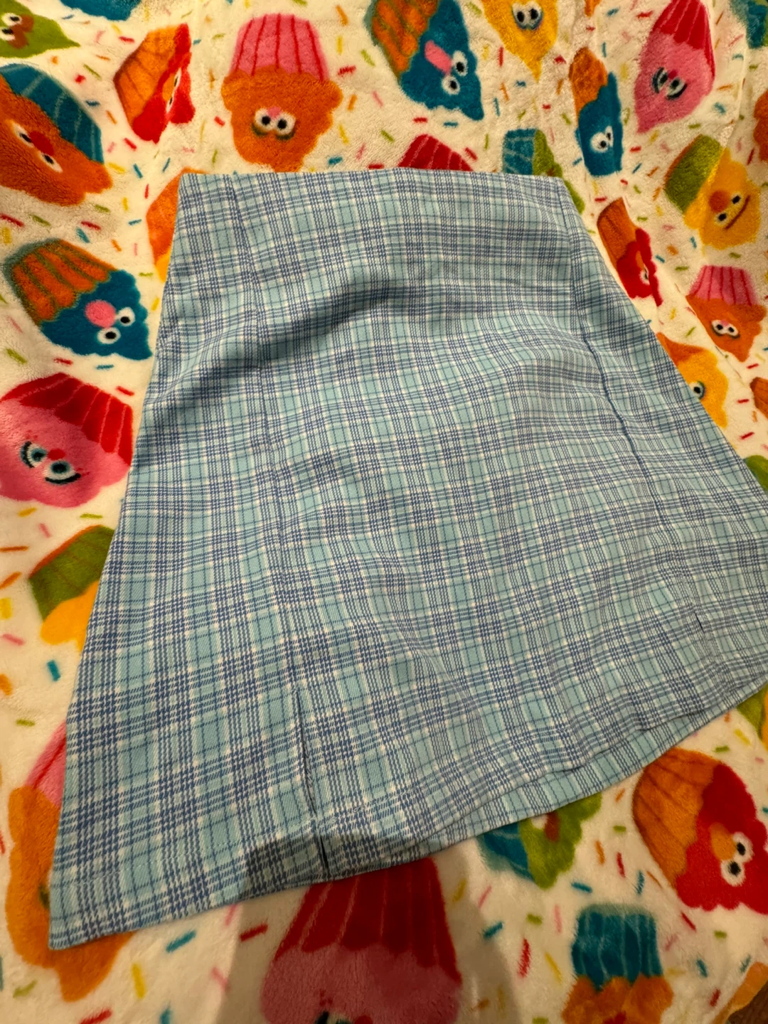 J. Galt Blue Plaid Mini Skirt - photo 3