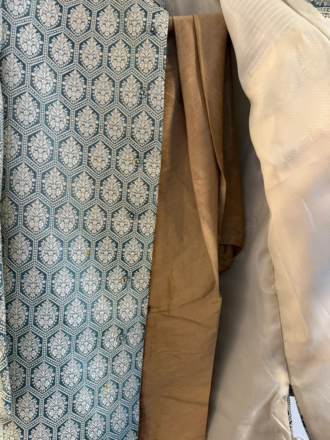 Sherwani, Dupatta, and Mojari Set - photo 4