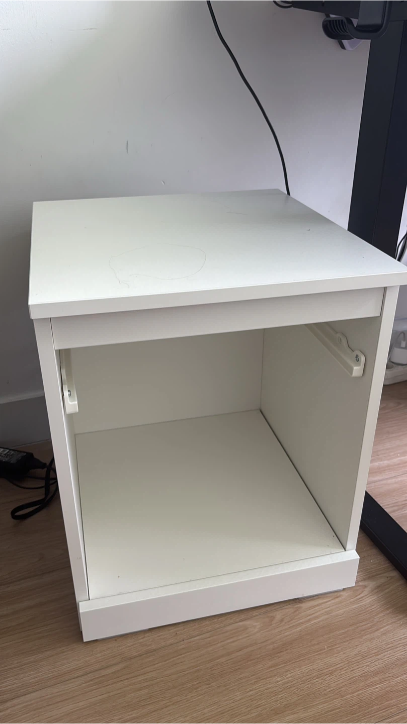 Ikea White Cube Storage Side Table