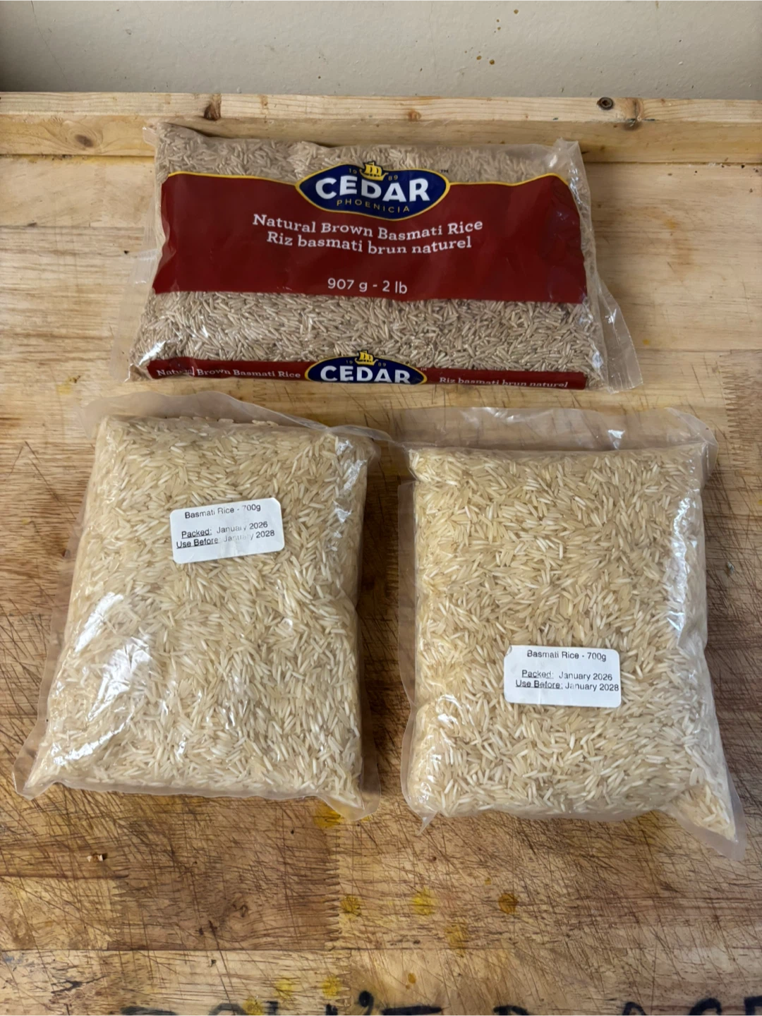 Basmati Rice - 700g (3 Bags)