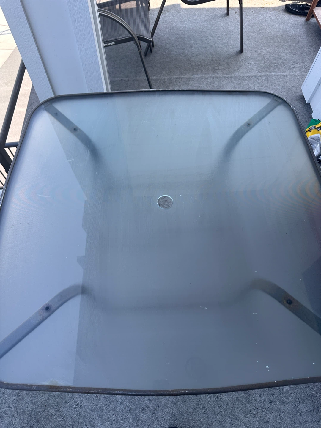 Outdoor patio Glass Table with 4 chairs - photo 2