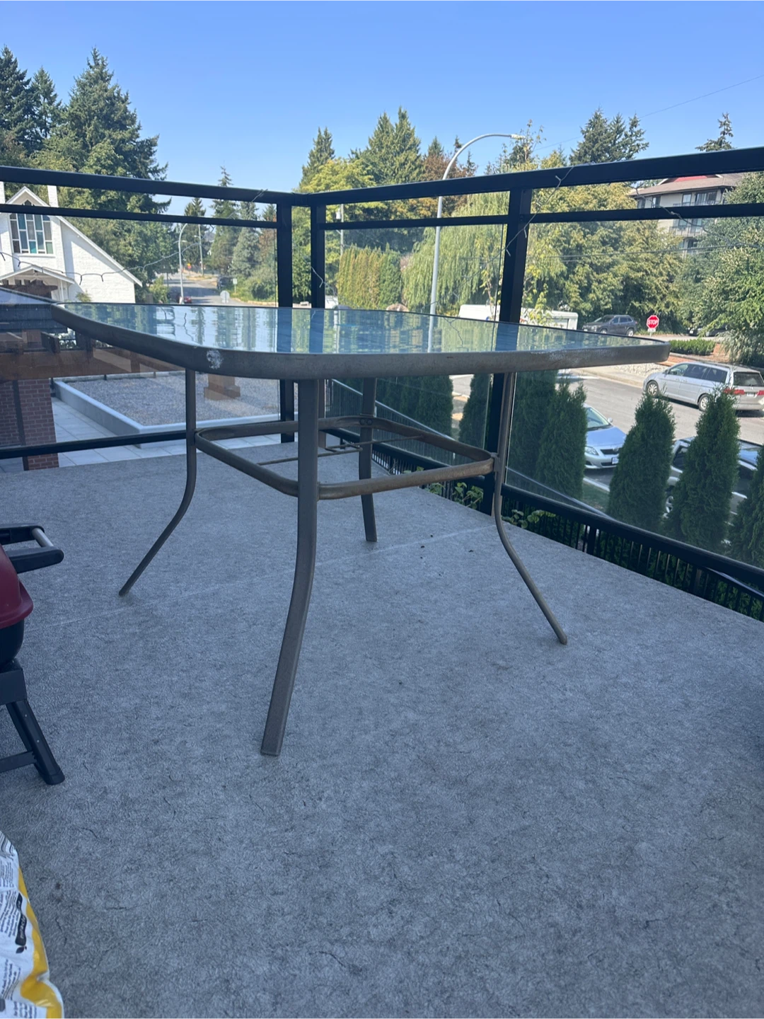 Outdoor patio Glass Table with 4 chairs - photo 5