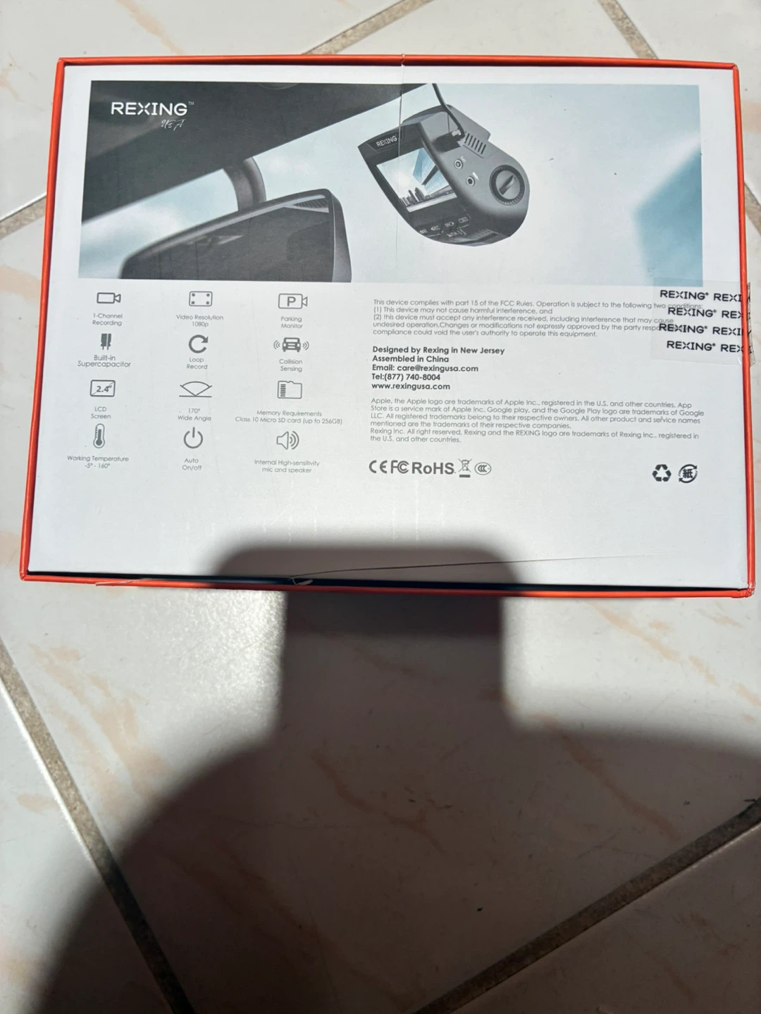 Rexing USA Dash Cam - 1080p Front Facing Camera - photo 2