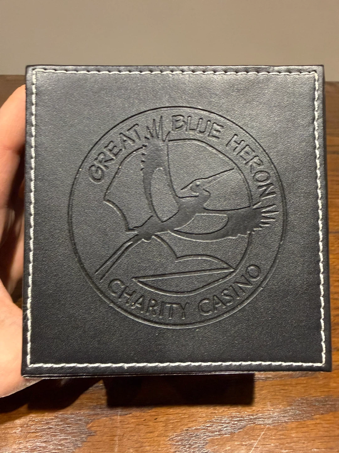 Black Storage Box with 3 Drawers - Great Blue Heron - photo 2