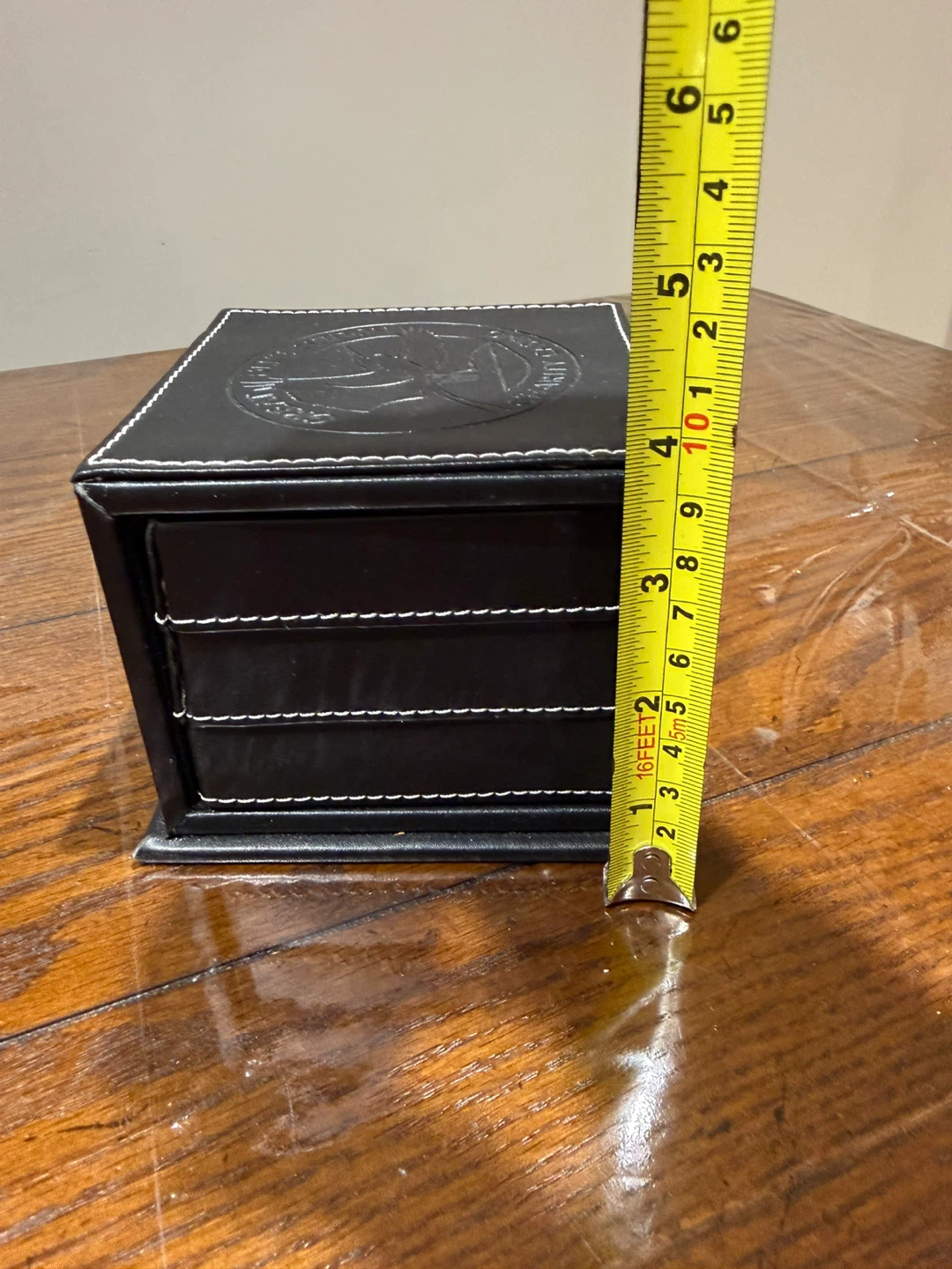Black Storage Box with 3 Drawers - Great Blue Heron - photo 5