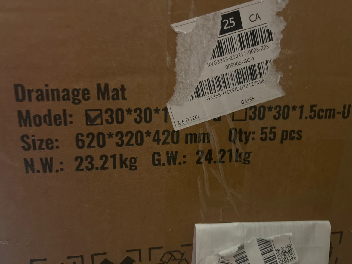 VEVOR Drainage Mat 30"x30" - photo 3
