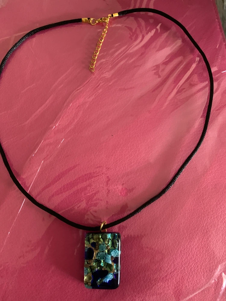 Murano Glass Pendant Necklace-Italian - photo 2