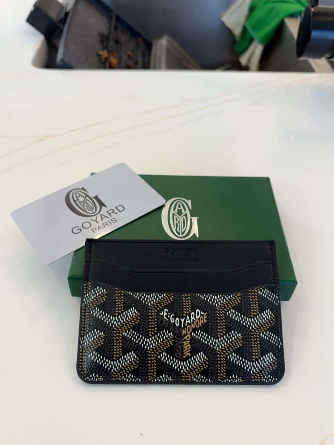 Goyard Black Cardholder Wallet