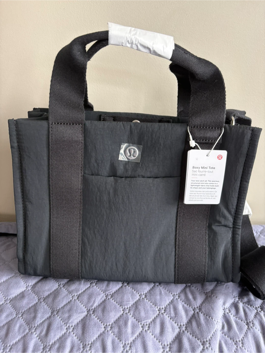 Lululemon Boxy Mini Tote Bag Black