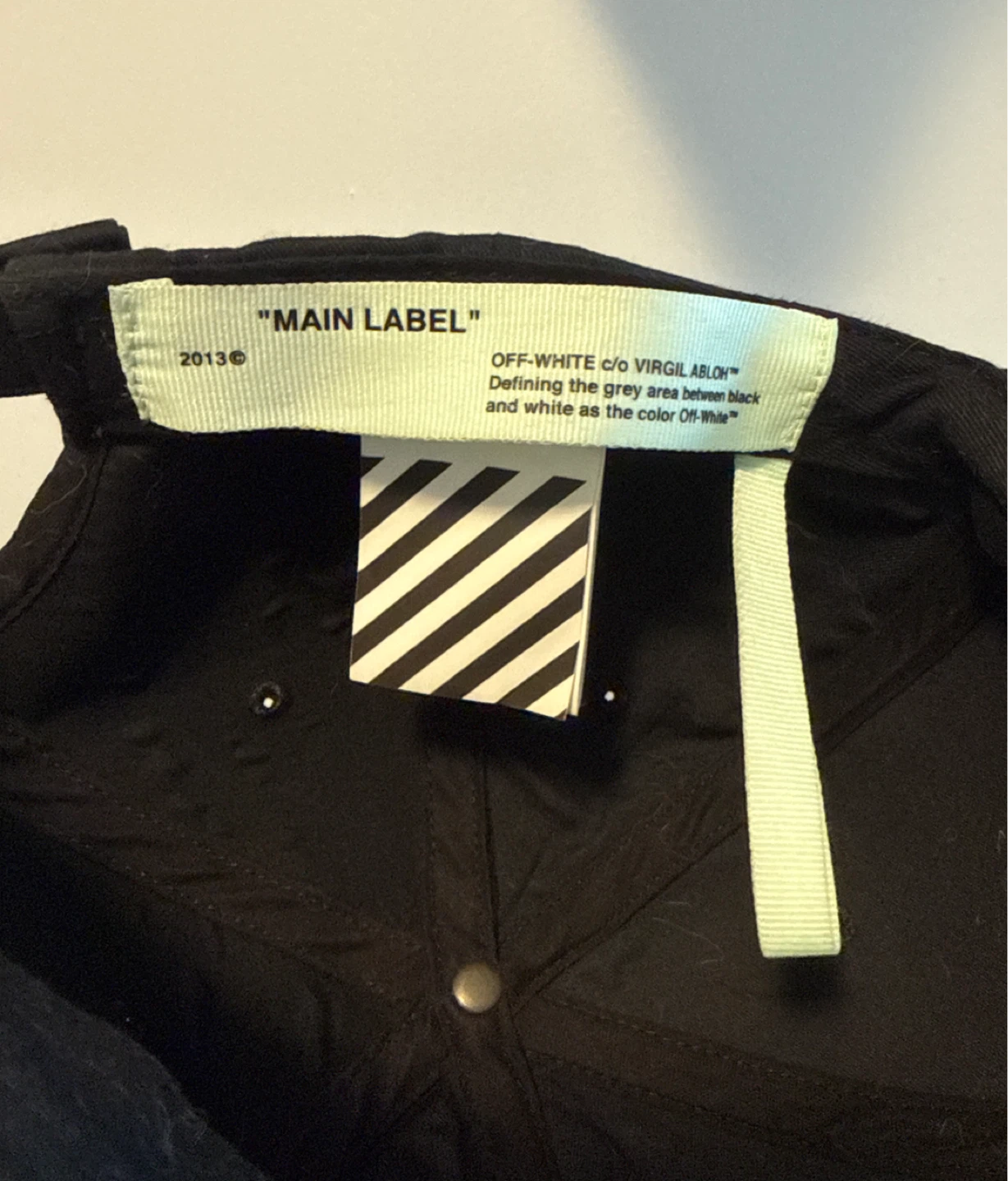 Off-White "Main Label" Baseball Cap - photo 2