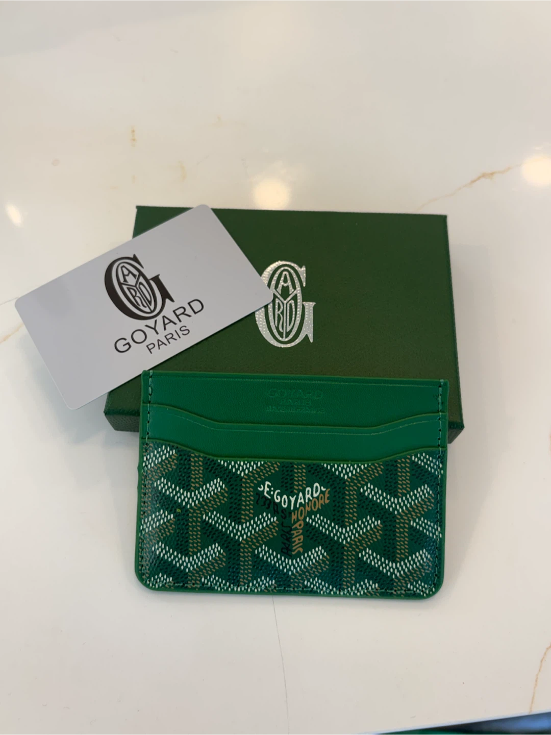 Goyard Green Cardholder Wallet