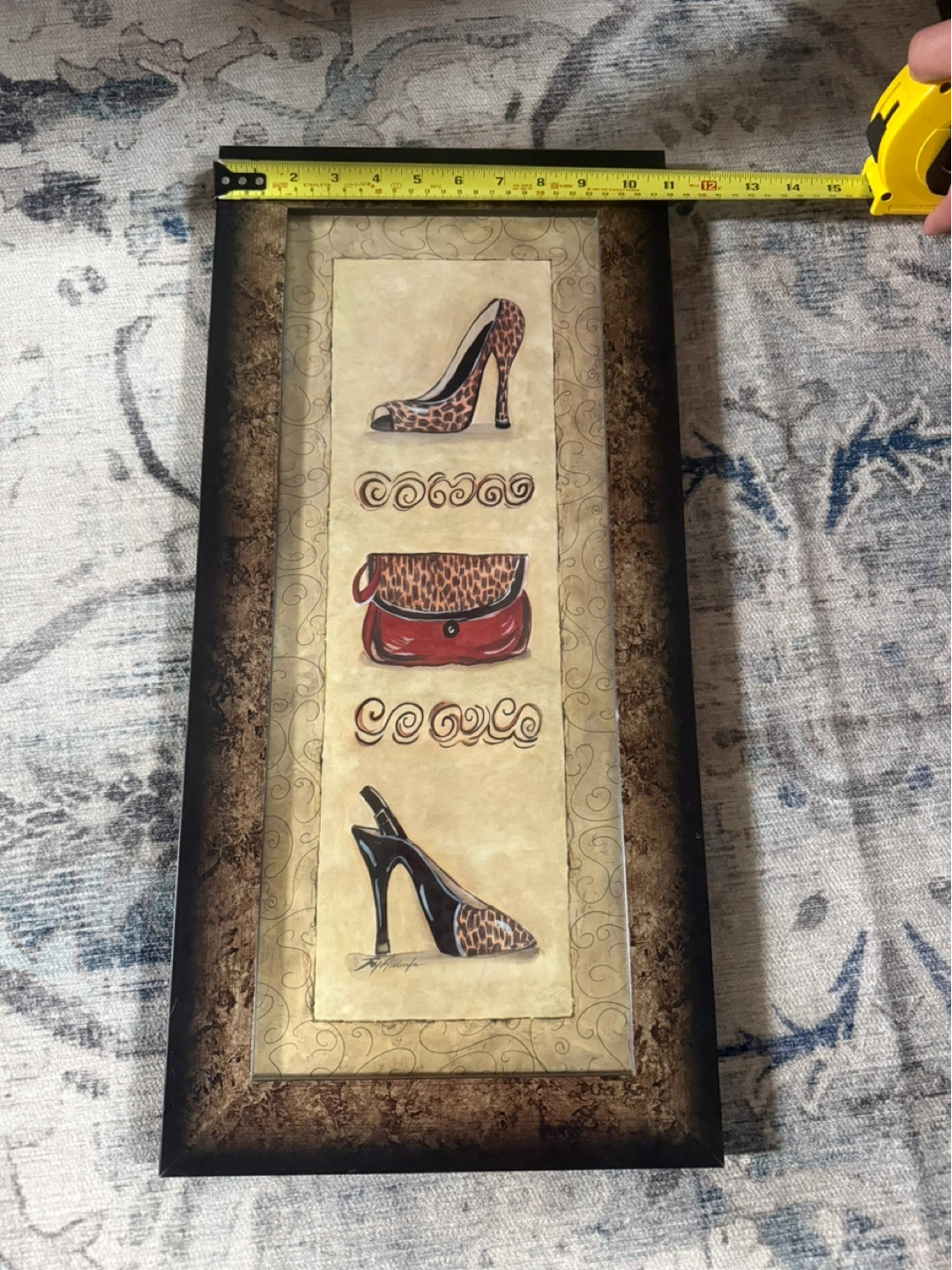 Leopard Print Heels and Purse Wall Art
