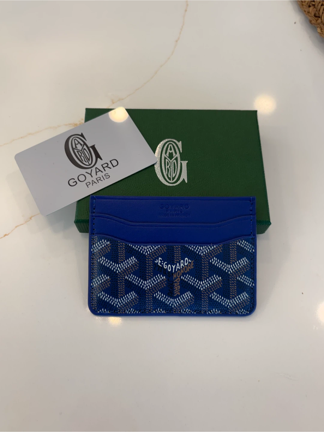 Goyard Blue Cardholder Wallet