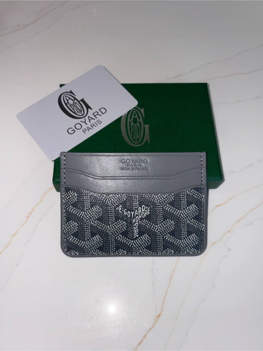 Goyard Grey Cardholder Wallet