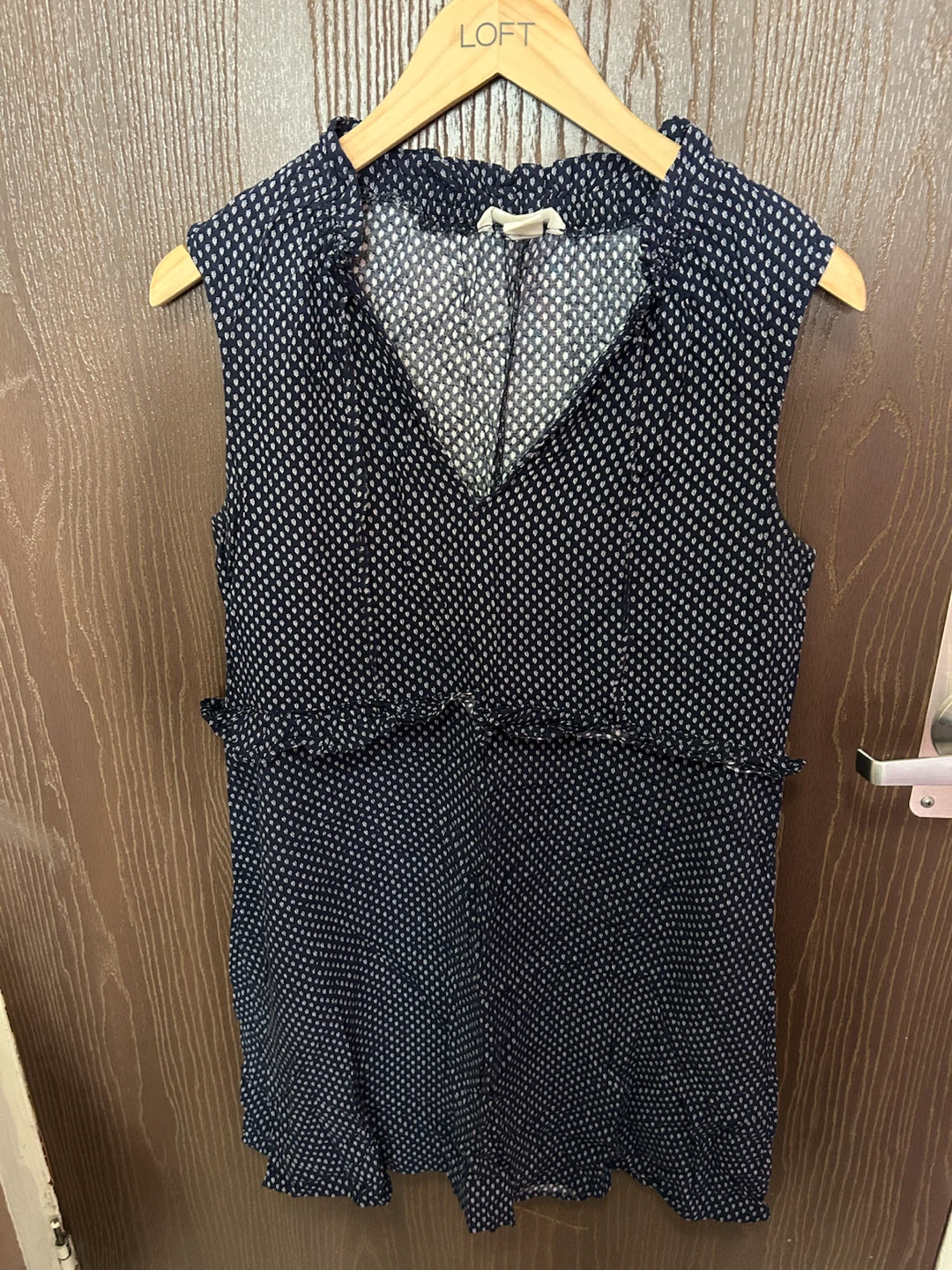 Sleeveless Dress with Ruffle Detail