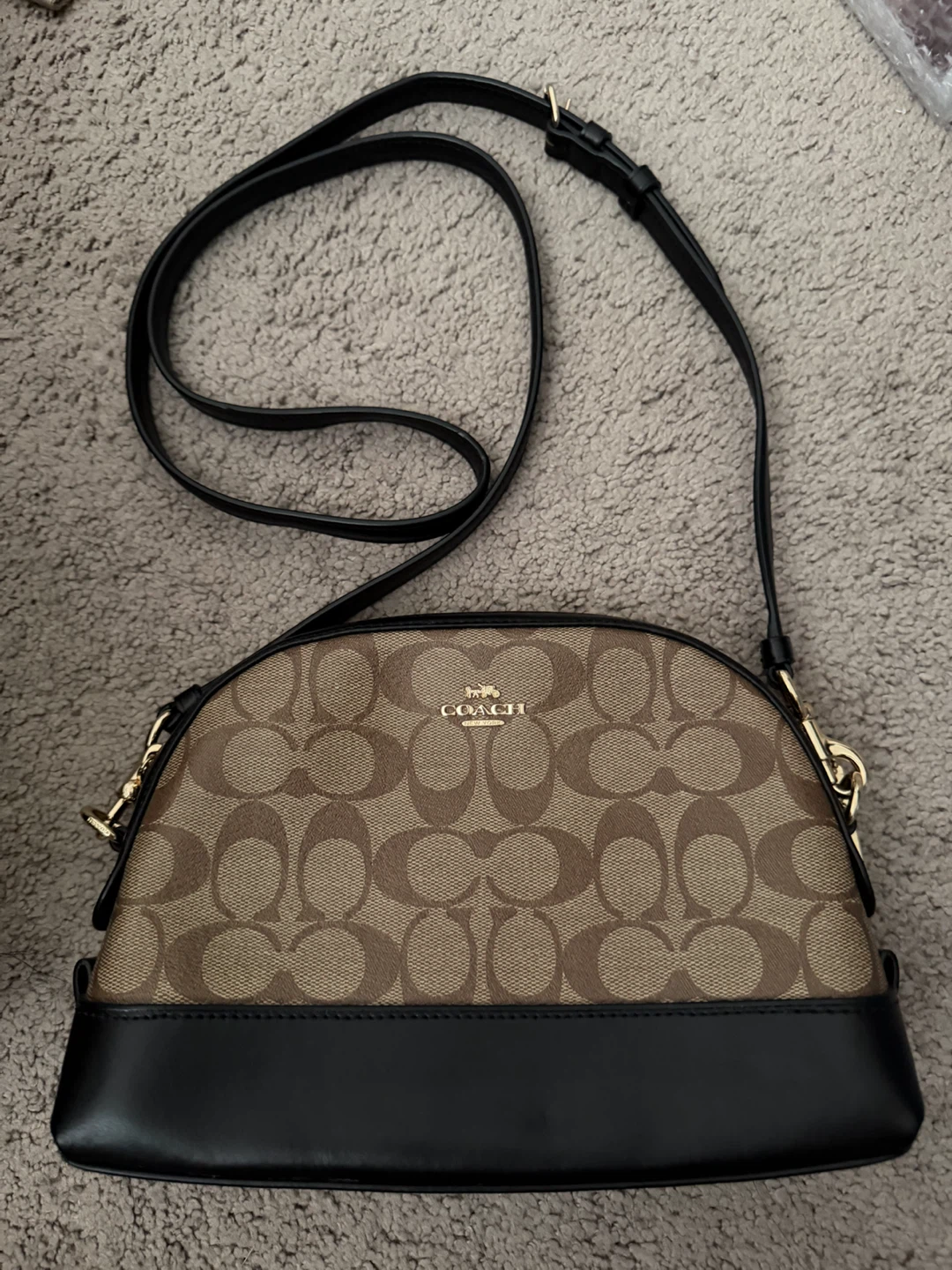 Coach Signature Dome Crossbody Bag