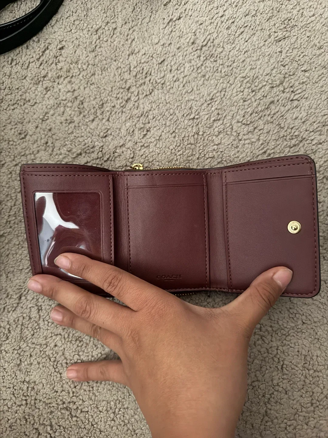 Coach Floral Print Trifold Wallet - photo 3