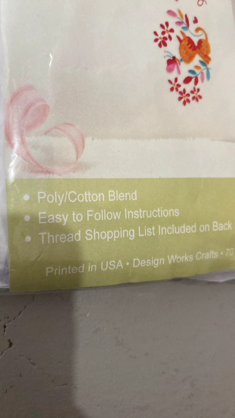 New-Design Works  Stamped Pillowcases Embroidery Kit - photo 2