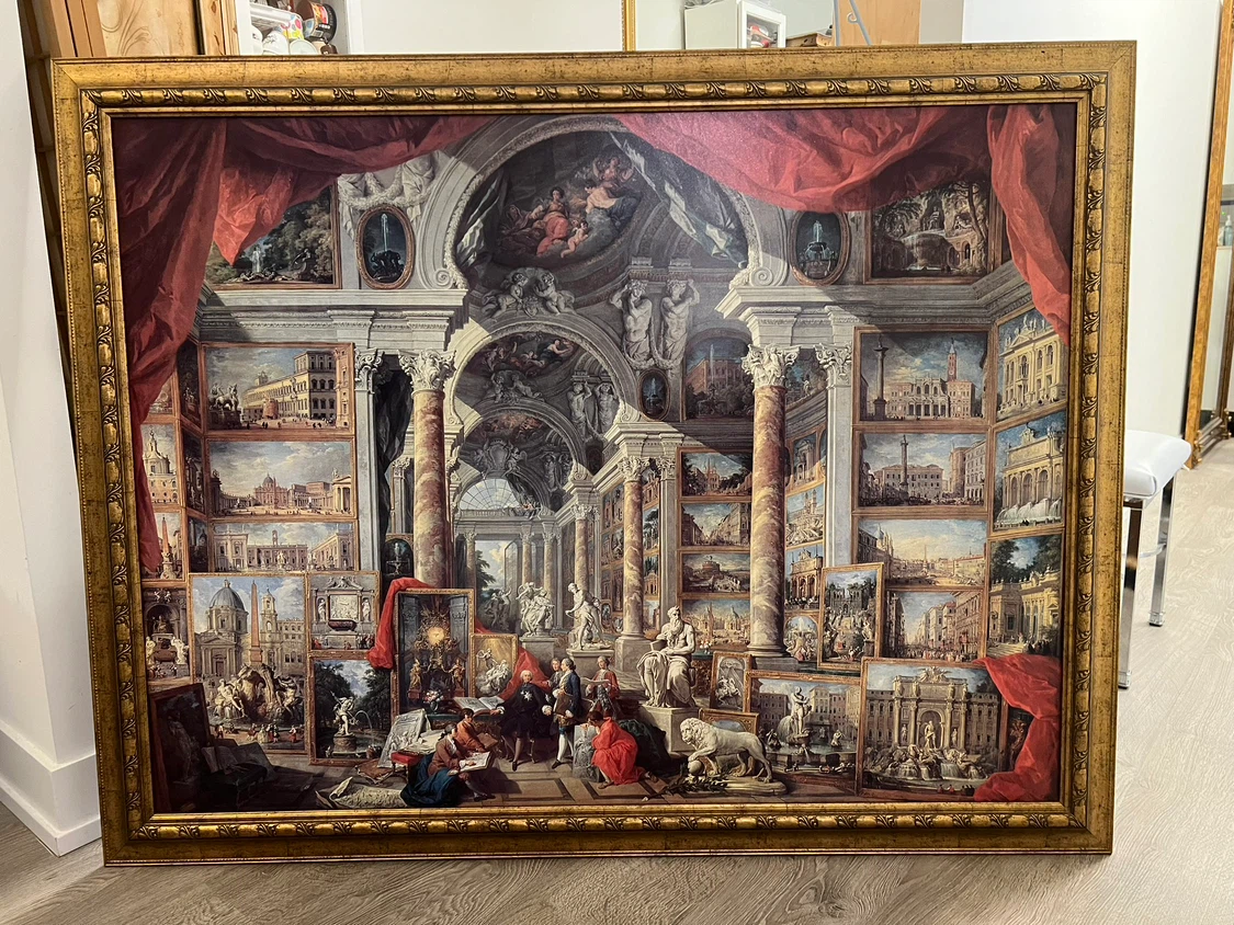 Large Framed Print of Architectural Scenes
