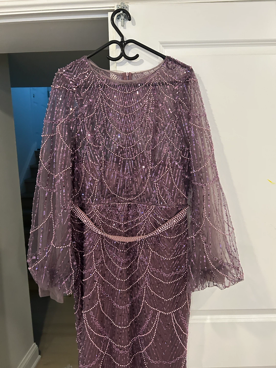 Purple Beaded Maxi Dress - photo 2
