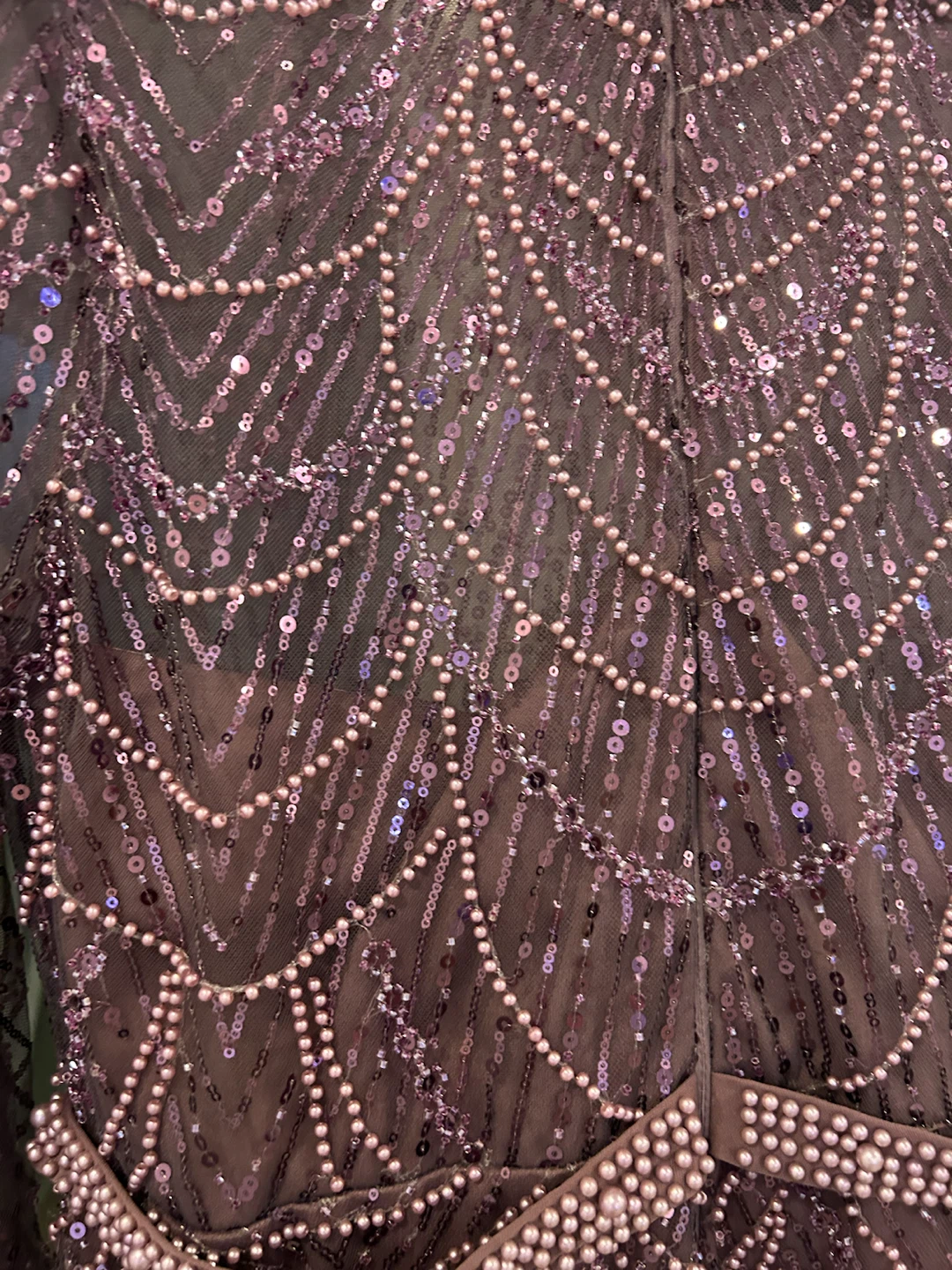 Purple Beaded Maxi Dress - photo 5