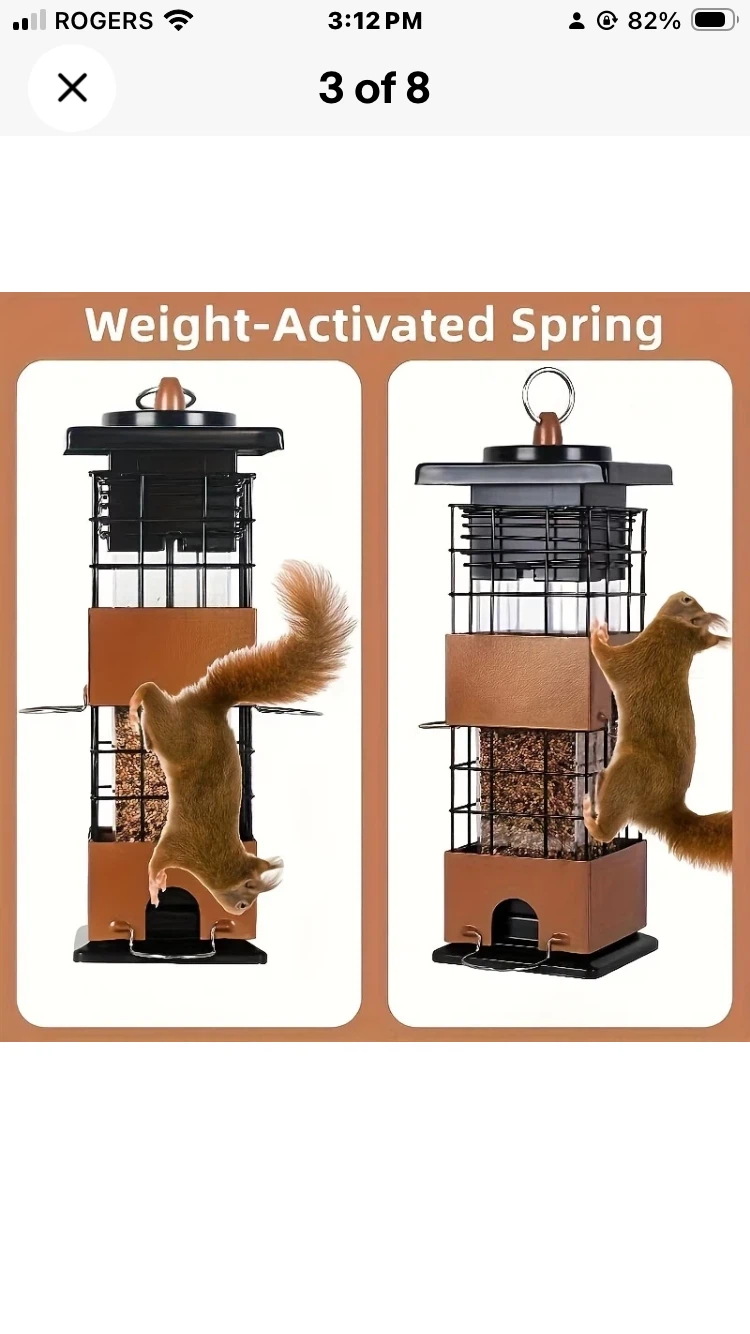 SQUIRREL PROOF STEEL BIRD FEEDER - photo 4