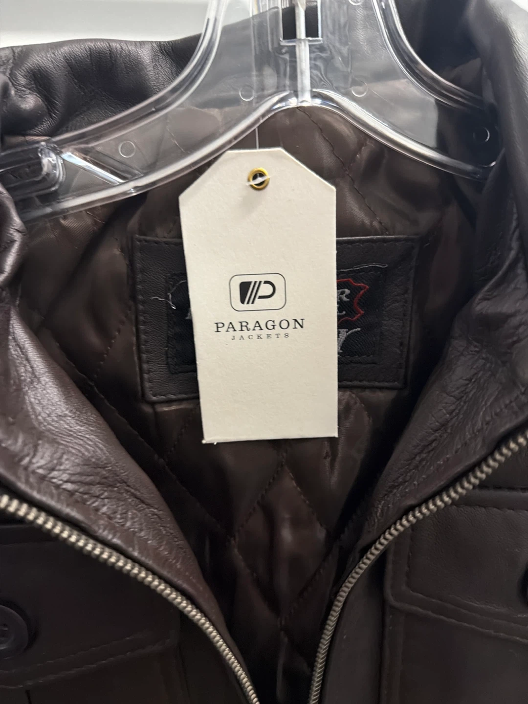 Paragon Jackets Brown Leather Bomber Jacket - photo 2