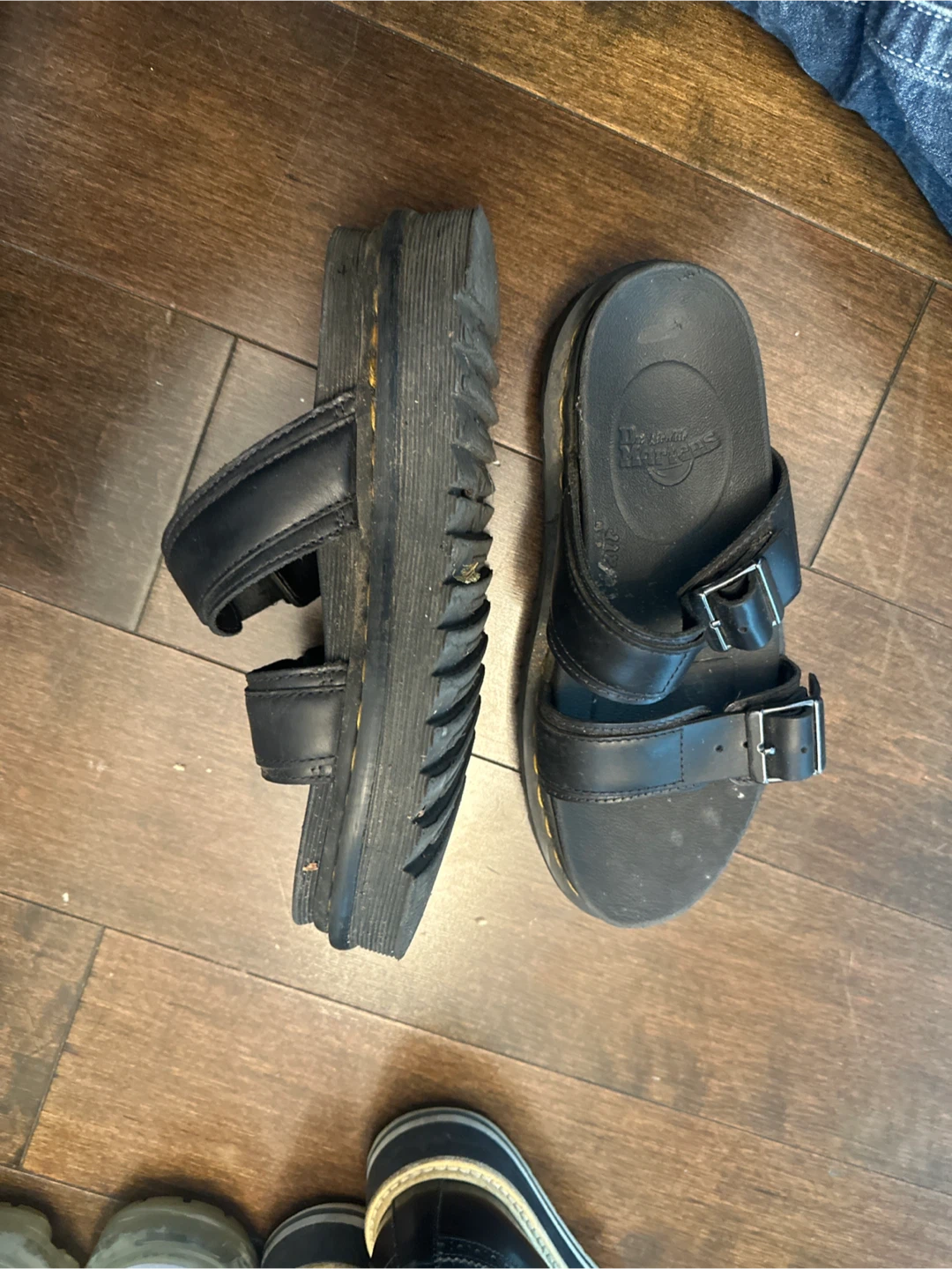 Dr. Martens Black Platform Sandals