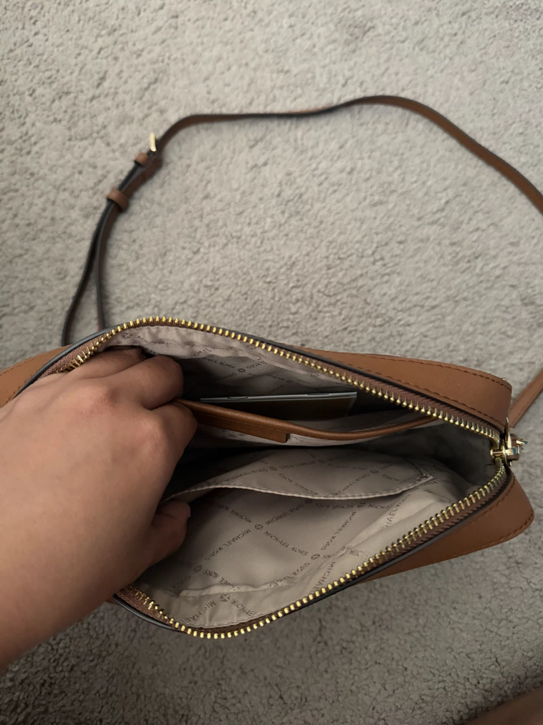 Michael Kors Brown Signature Logo Camera Bag - photo 2