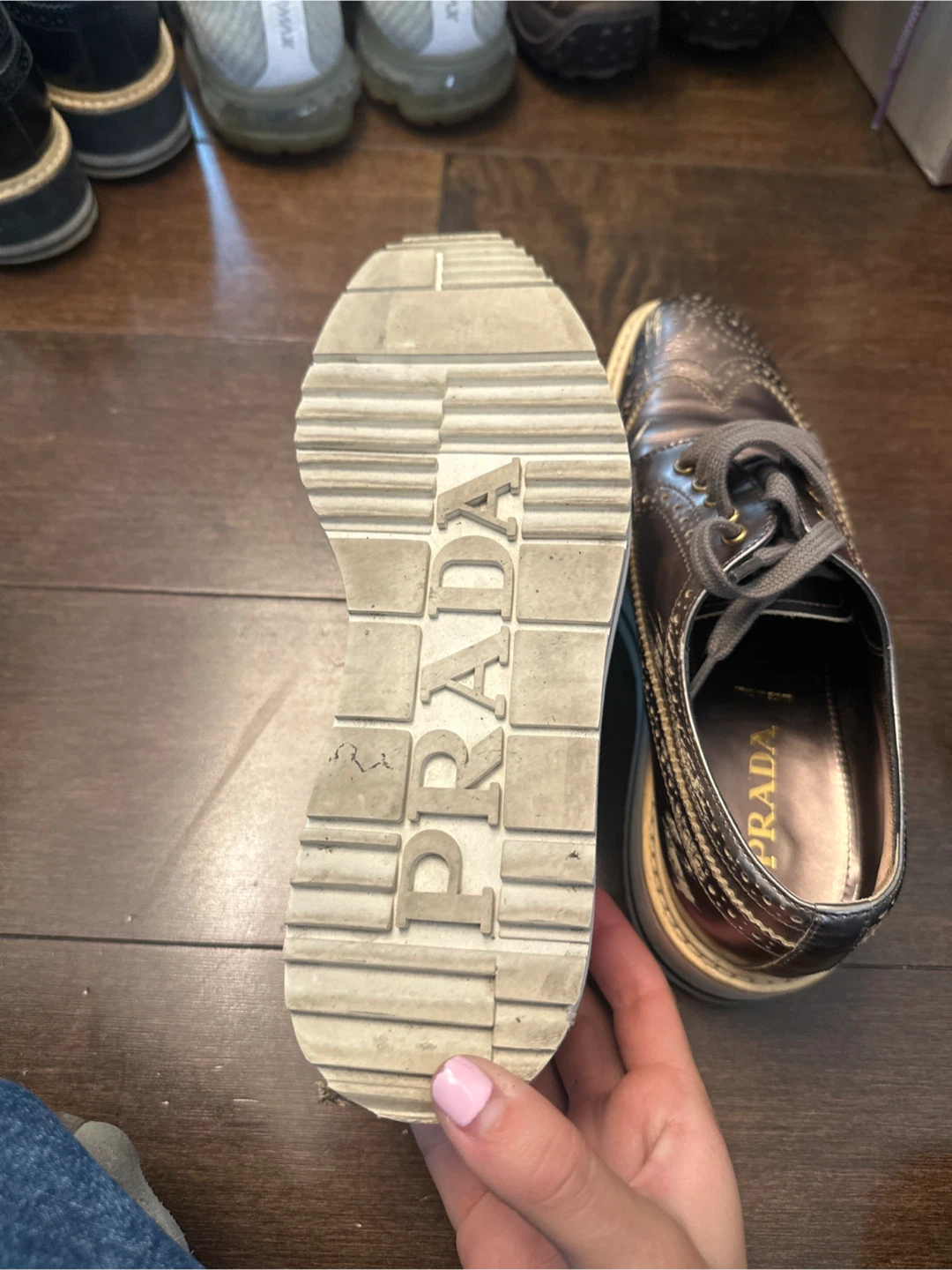 Prada Wingtip Platform Shoes - photo 2
