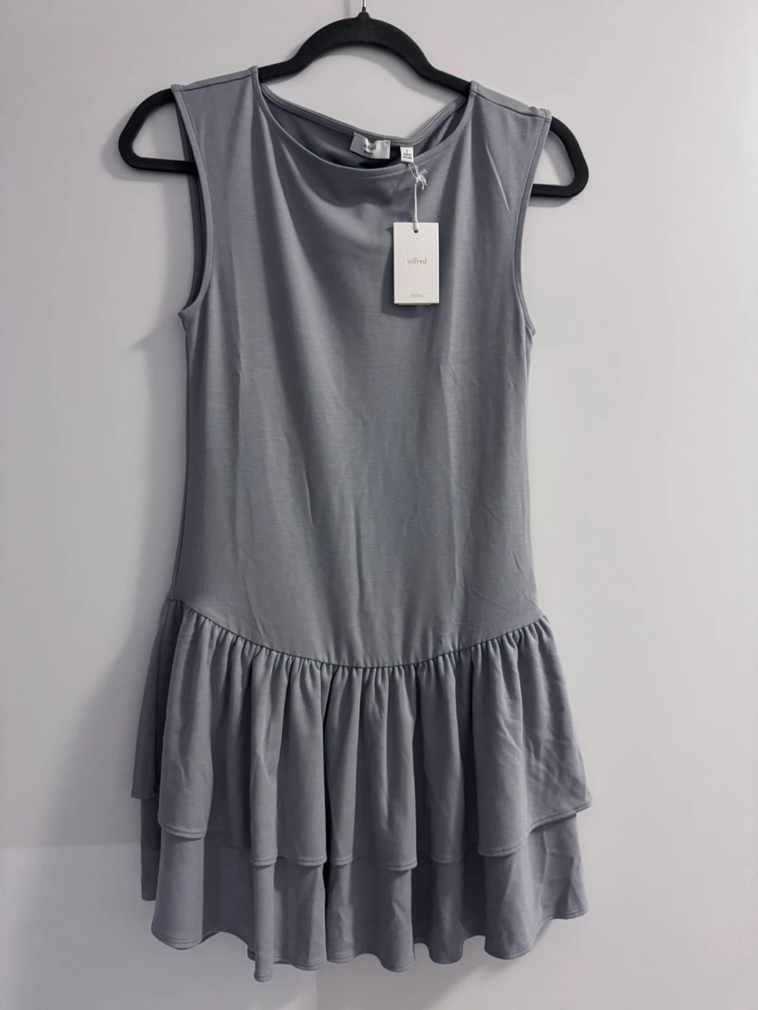 Wilfred Grey Sleeveless Tiered Dress - photo 2