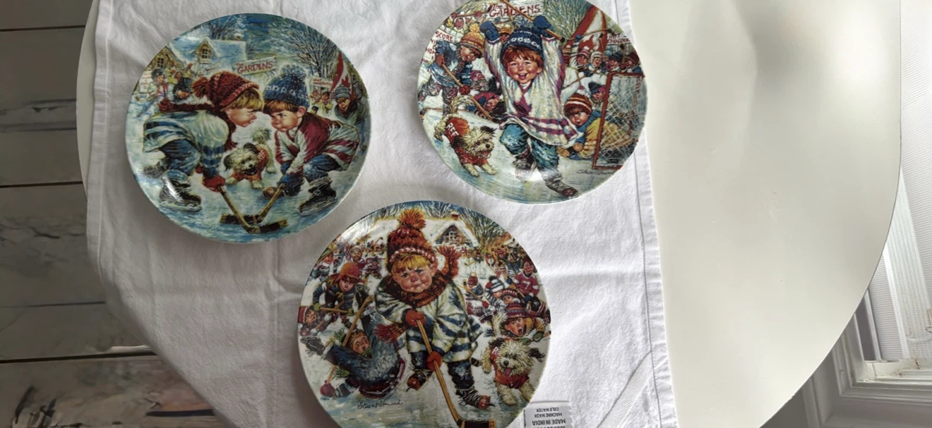 Stewart Sherwood collectors hockey plates