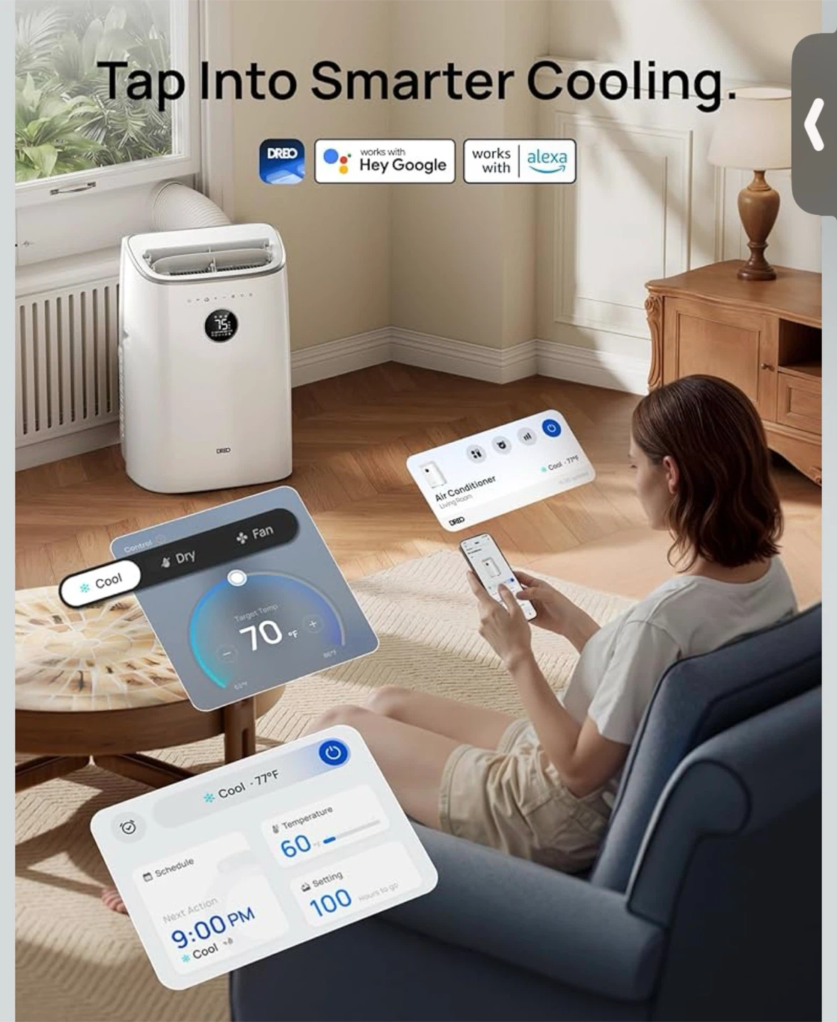 Dreo Portable Air Conditioner 318S - photo 3